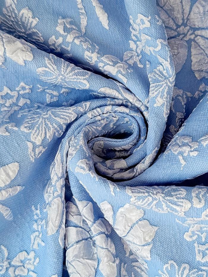 Allegra K Flower Textured Ruffled Short Sleeves Mini Dress