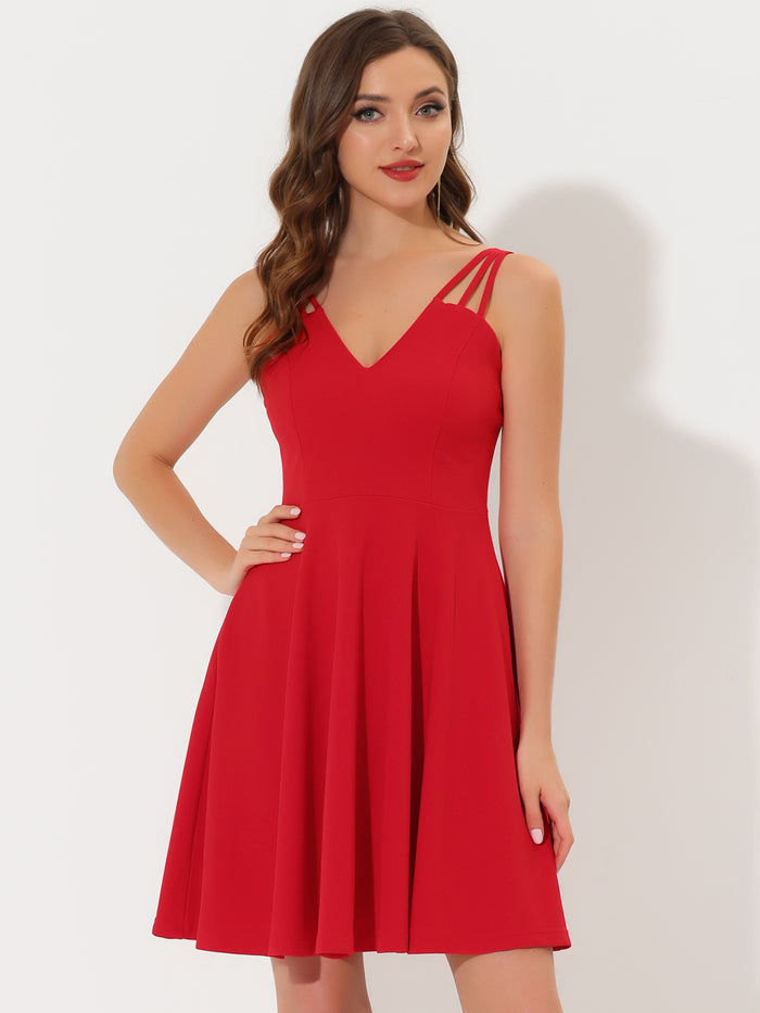 allegra k Homecoming Sexy Backless Sleeveless Party Cocktail Dress Sundress
