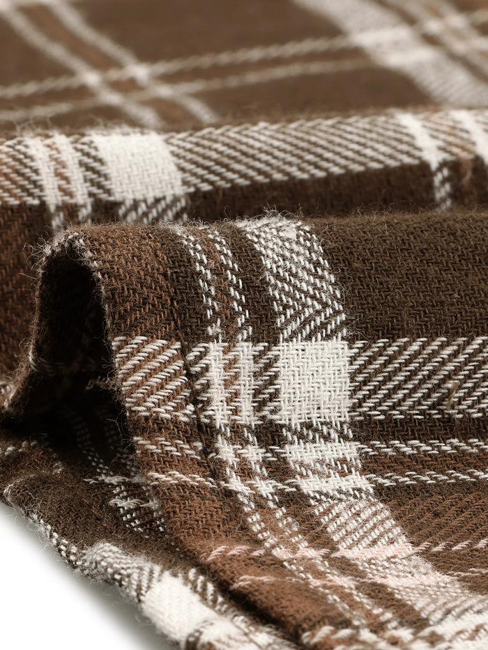 Allegra K Plaid Overalls Sleeveless Suspender A-Line Pinafore Dress