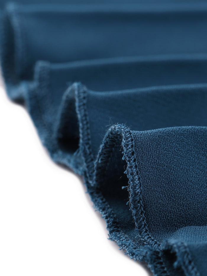 Allegra K Pleated Summer Tie Halter Neck Sleeveless Party Cocktail Dress