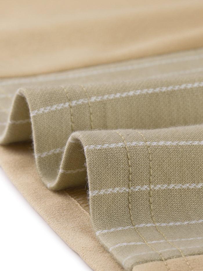 Allegra K Sheath Striped Work Office Sleeveless Bodycon Pencil Dress