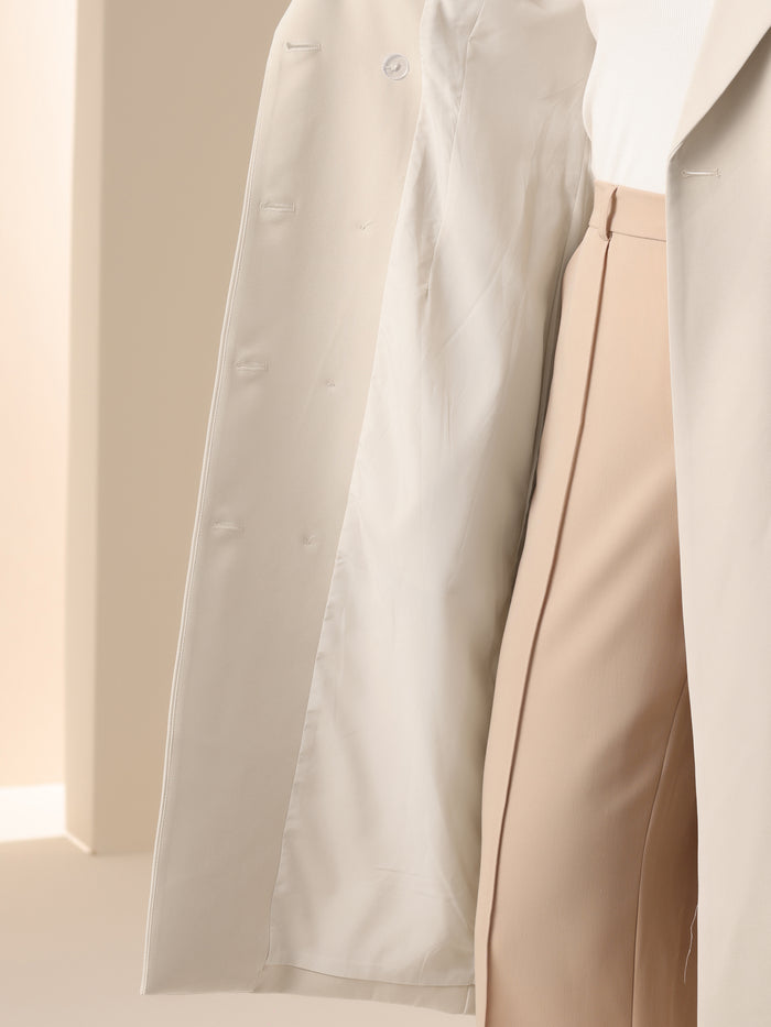 Allegra K Sleeveless Notched Lapel Belted Blazer Dress