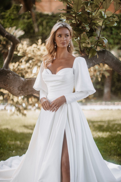 Allure Bridals Bridal Abella E409SL - Portia Sleeves