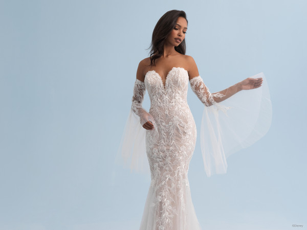Allure Bridals Bridal Disney Fairy Tale Weddings D368SL - Tiana Sleeve