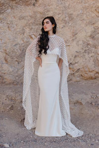 Allure Bridals Bridal Wilderly Bride F385CP1 - Cleopatra Cape