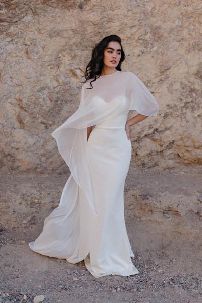 Allure Bridals Bridal Wilderly Bride F385CP2 - Cleopatra Cape