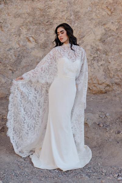 Allure Bridals Bridal Wilderly Bride F385CP3 - Cleopatra Cape