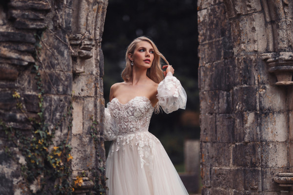 Allure Bridals Dresses Bridal Accessories D311SL - Aurora Detachable Sleeves