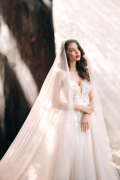 Allure Bridals Dresses Bridal Accessories DV37 - Snow White Veil