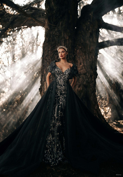 allure bridals Dresses Bridal Accessories DVL17CP - evil Queen Cape