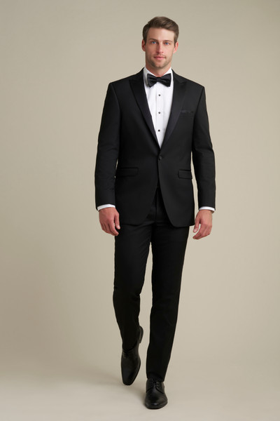Allure Bridals Mens The Retail Black Notch Lapel Tuxedo