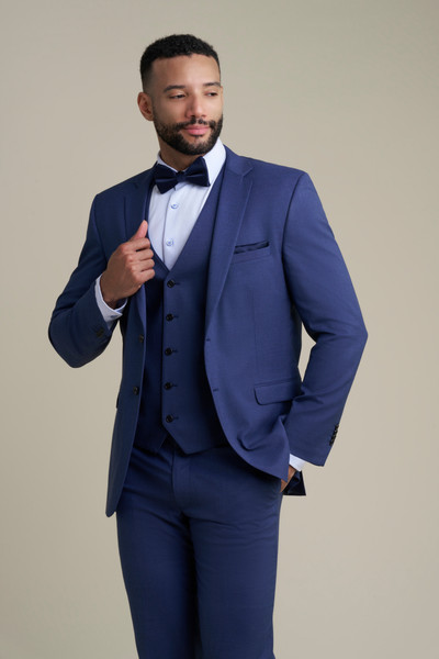 Allure Bridals Mens The Retail Blue Notch Lapel Suit