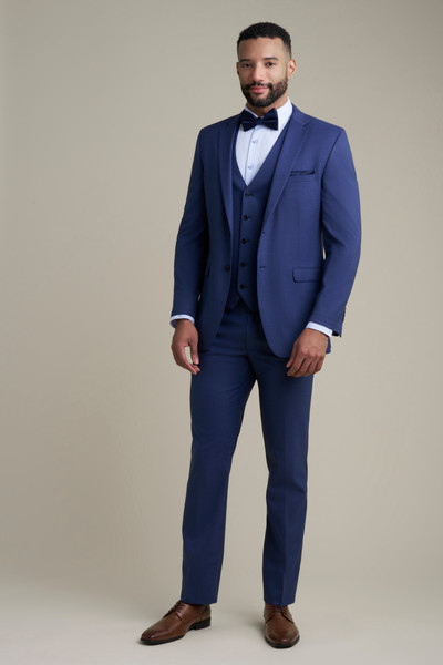 allure bridals Mens The Retail Blue Notch Lapel Suit