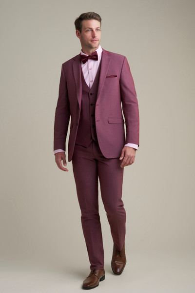 Allure Bridals Mens The Retail Burgundy Notch Lapel Suit