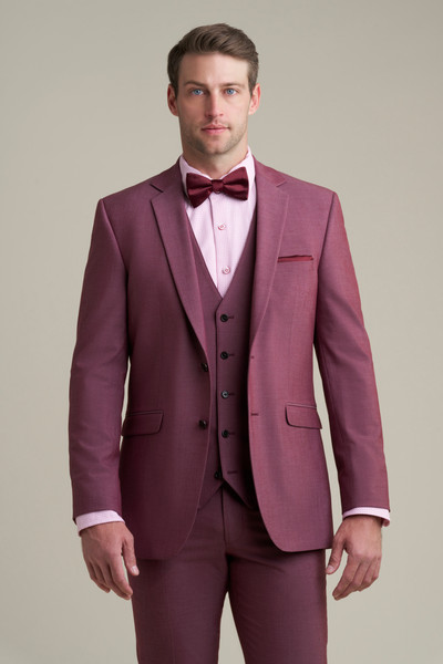 Allure Bridals Mens The Retail Burgundy Notch Lapel Suit