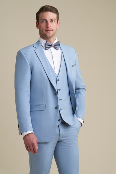 Allure Bridals Mens The Retail Light Blue Notch Lapel Suit