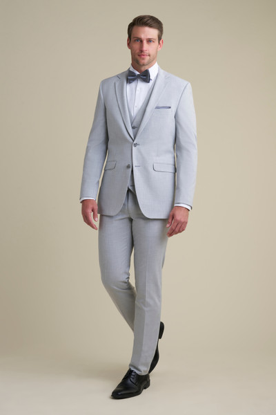 Allure Bridals Mens The Retail Light Gray Notch Lapel Suit