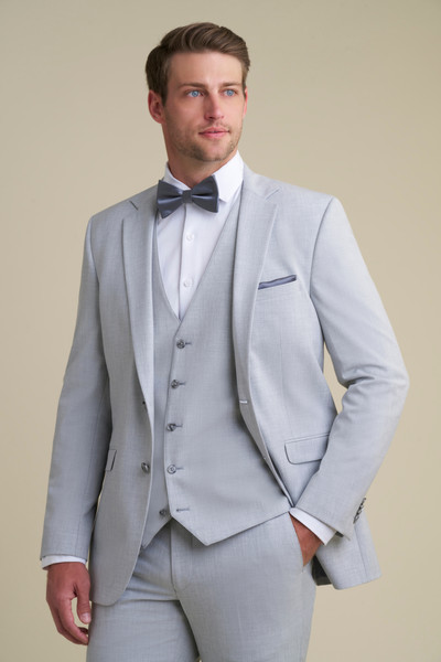 Allure Bridals Mens The Retail Light Gray Notch Lapel Suit