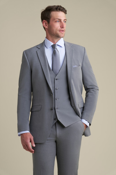 Allure Bridals Mens The Retail Medium Gray Notch Lapel Suit