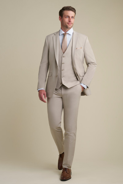 Allure Bridals Mens The Retail Tan Notch Lapel Suit