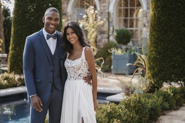 Allure Bridals Suits And Wedding Tuxedos The Ridge Suits Denim Blue Notch Lapel