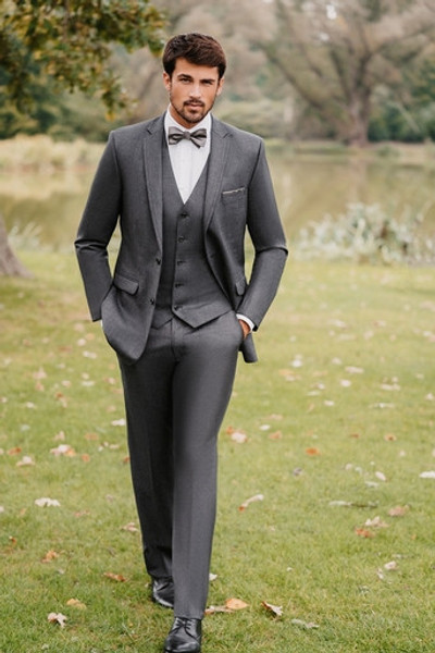Allure Bridals Suits And Wedding Tuxedos The Ridge Suits Graphite Gray Notch Lapel