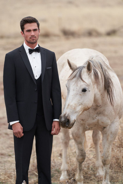 allure bridals Suits and Wedding Tuxedos The Tuxedo Suits Black Essentials Notch Lapel Tuxedo