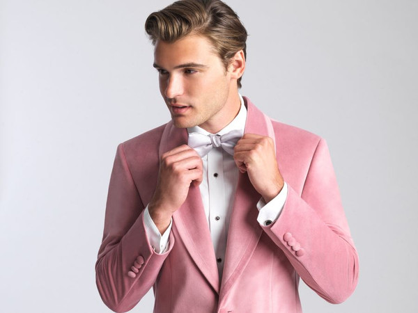 Allure Bridals Suits And Wedding Tuxedos The Venice Velvet Jackets Dusty Rose Shawl Lapel Jacket
