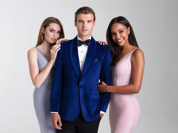 Allure Bridals Suits And Wedding Tuxedos The Venice Velvet Jackets Sapphire Blue Shawl Jacket