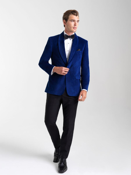 Allure Bridals Suits And Wedding Tuxedos The Venice Velvet Jackets Sapphire Blue Shawl Jacket