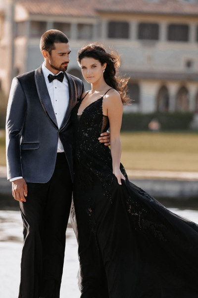 Allure Bridals Suits And Wedding Tuxedos The Venice Velvet Jackets Silver Gray Shawl Lapel Jacket