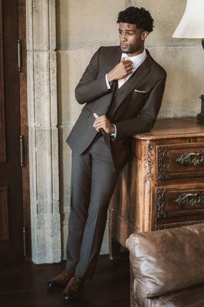 Allure Bridals Suits And Wedding Tuxedos The Vows Collection Suits Dark Brown