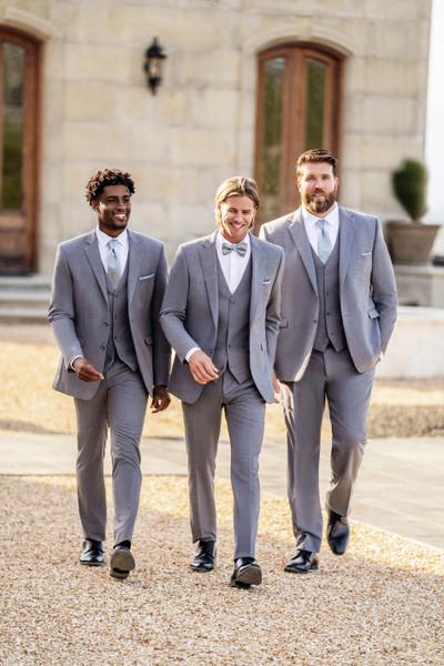 allure bridals Suits and Wedding Tuxedos The Vows Collection Suits Light Gray