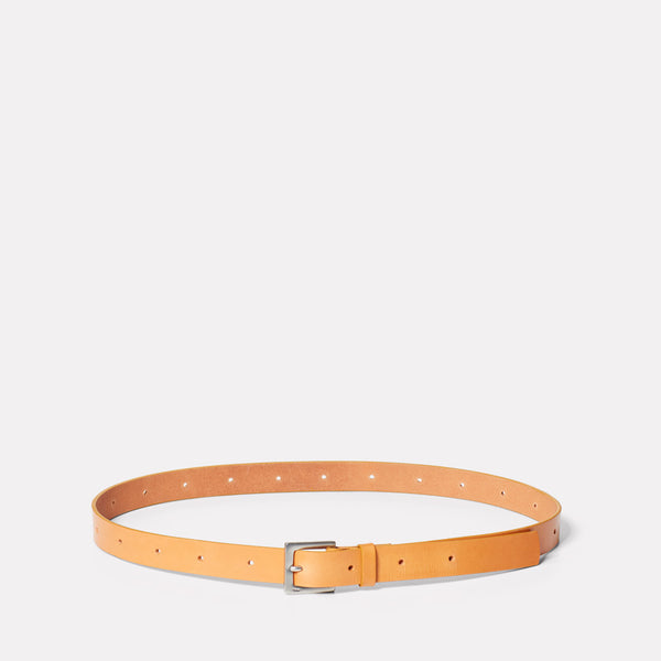 ally capellino Arty Leather Belt in Tan