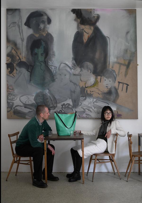 Ally Capellino Lloyd Large Bucket In Glass Green