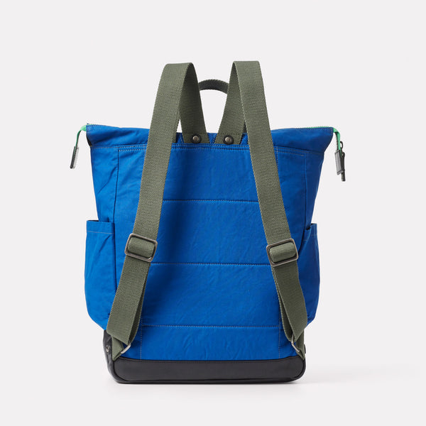 Ally Capellino Fin Waxed Cotton Backpack In Oxbridge