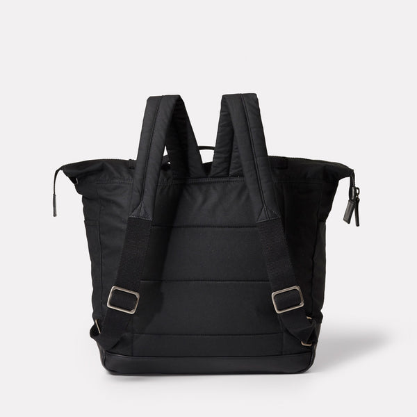 Ally Capellino Frank Large Waxed Cotton Rucksack In Black