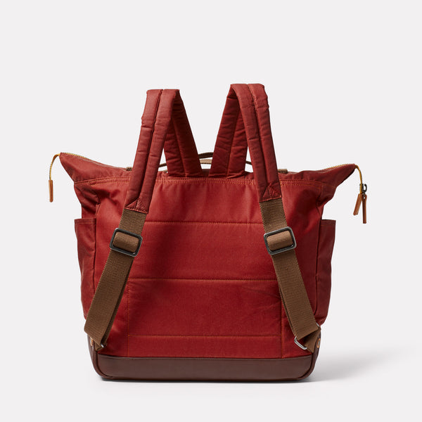 Ally Capellino Frank Large Waxed Cotton Rucksack In Buddha