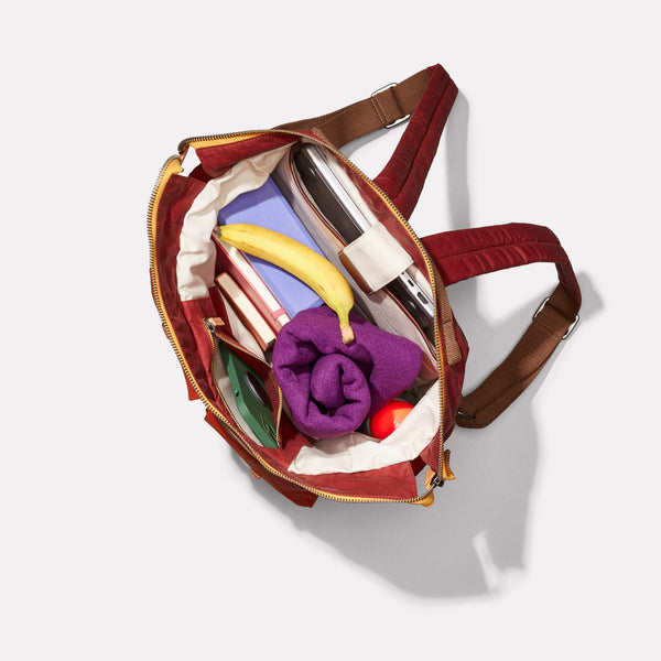 Ally Capellino Frank Large Waxed Cotton Rucksack In Buddha