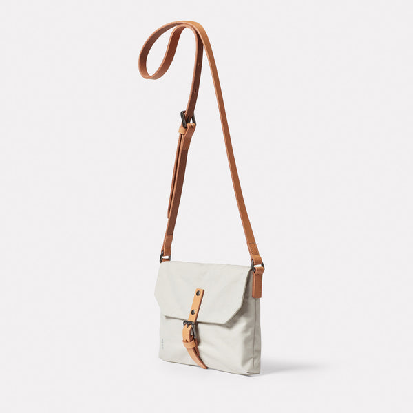 Ally Capellino Friday WUW Waxed Cotton Crossbody Bag In Clay