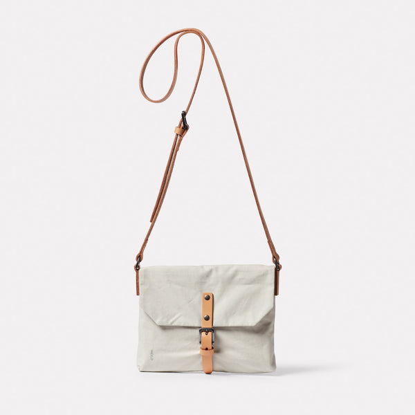 ally capellino Friday WUW Waxed Cotton Crossbody Bag in Clay