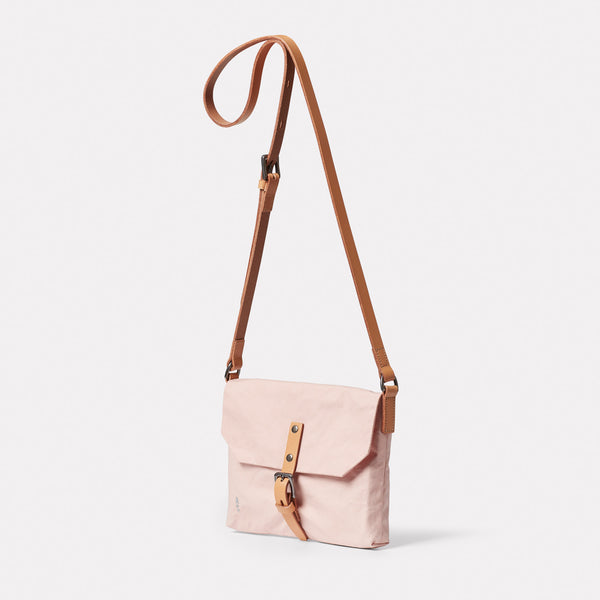 Ally Capellino Friday WUW Waxed Cotton Crossbody Bag In Pink