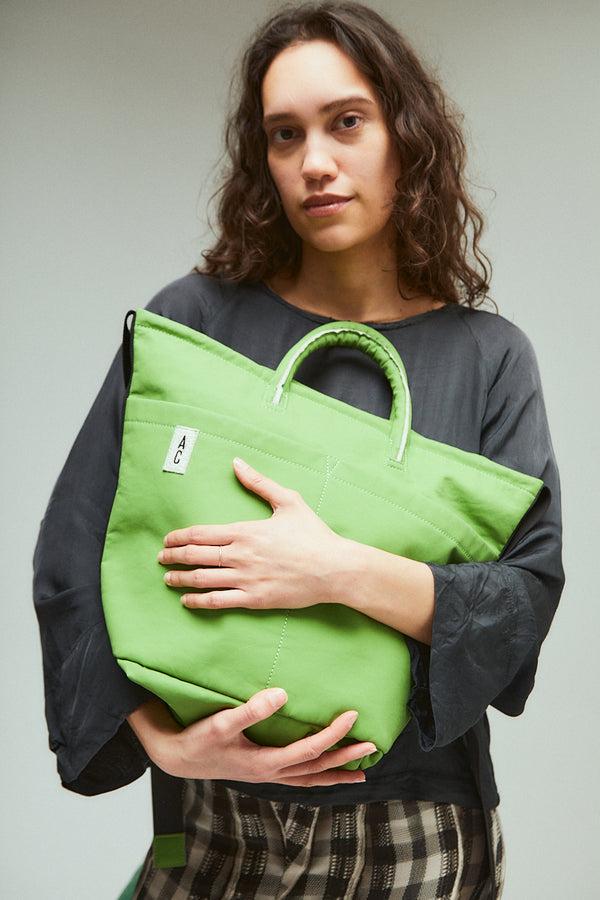Ally Capellino Hadley Hemp Crossbody Bucket Bag In Grass