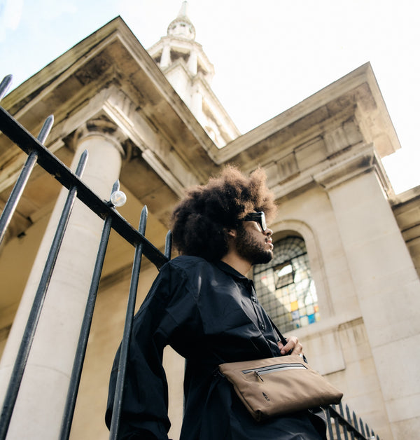 Ally Capellino Herb Travel Cycle Crossbody Bag In Silt