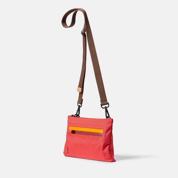 Ally Capellino Herb Travel Cycle Recycled Crossbody Bag In Crimson