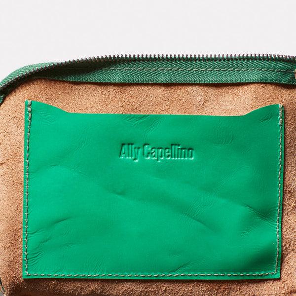 Ally Capellino Hocker Medium Leather Purse In Green