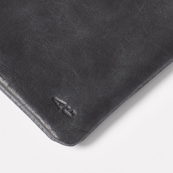 Ally Capellino Hocker Tab Large Calvert Leather Purse In Black