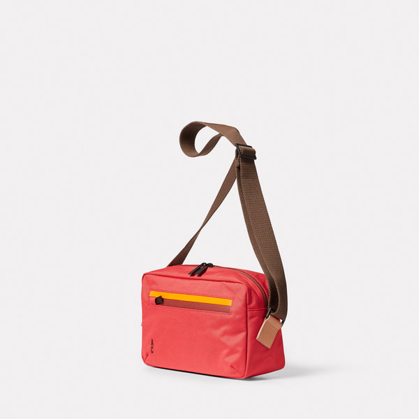 Ally Capellino Hotspur Travel Cycle Recycled Crossbody Bag In Crimson