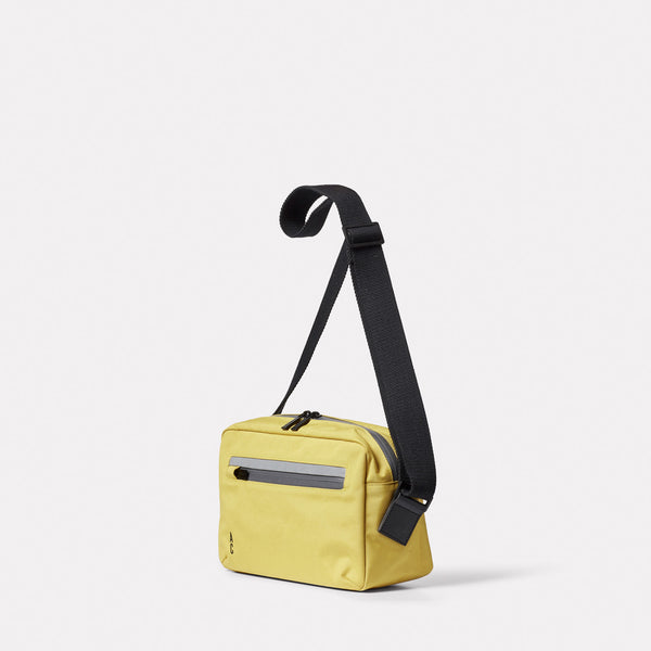 Ally Capellino Hotspur Travel Cycle Recycled Crossbody Bag In Lemon