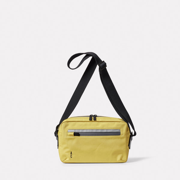 ally capellino Hotspur Travel Cycle Recycled Crossbody Bag in Lemon